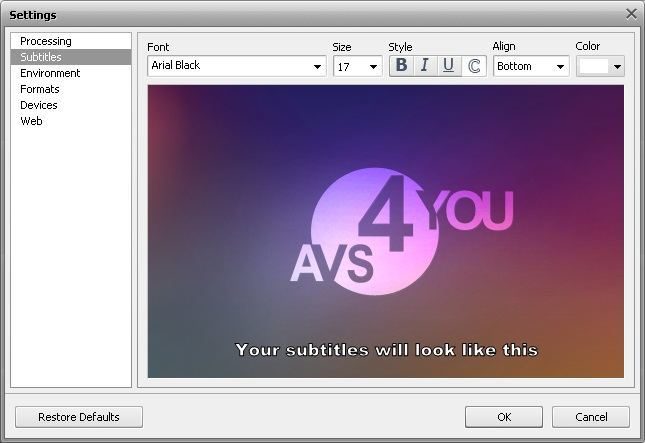 AVS Video Converter - Screenshot #7