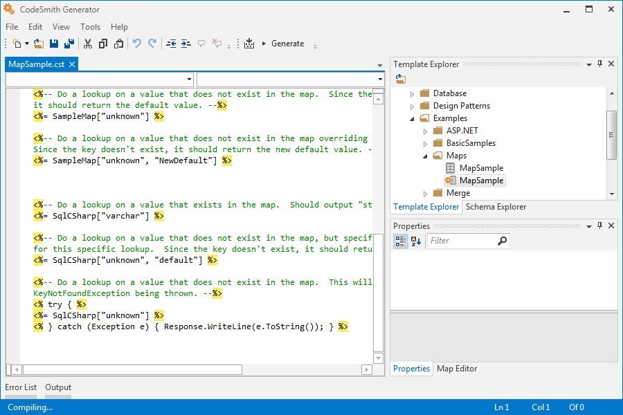 CodeSmith download for free - SoftDeluxe