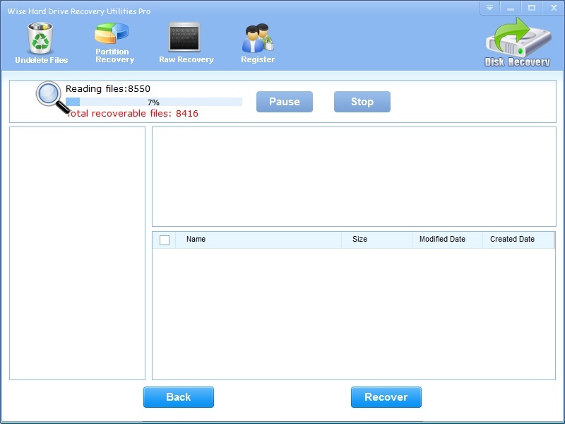 Wise Hard Drive Recovery Utilities Pro - Screenshot #1