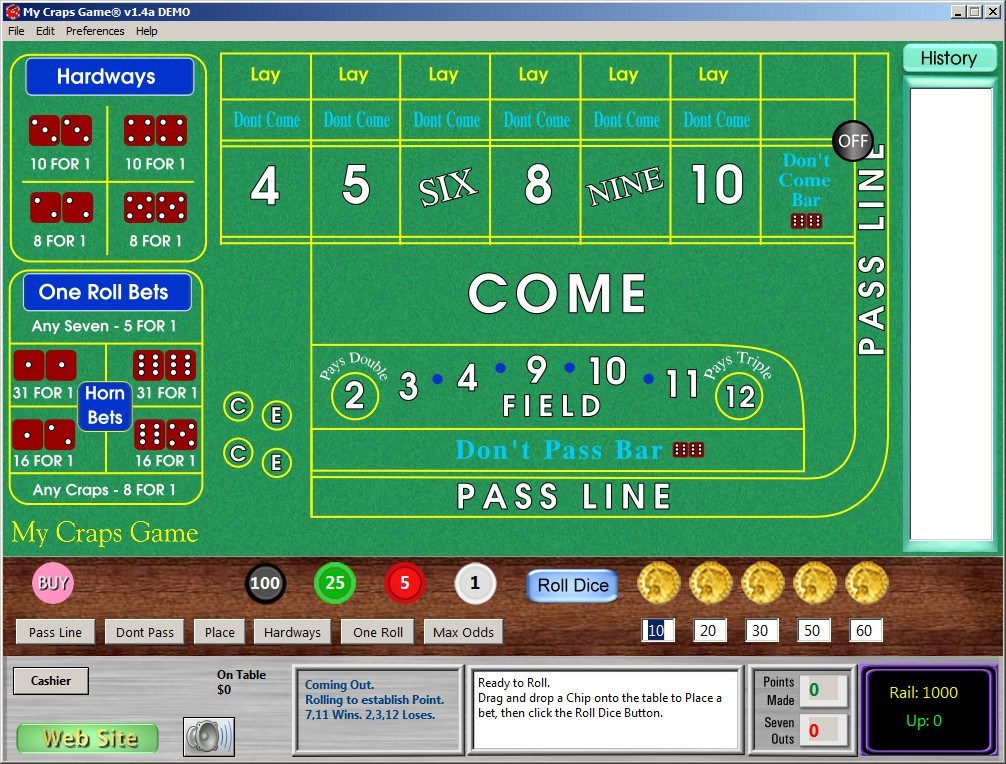free online craps games to play