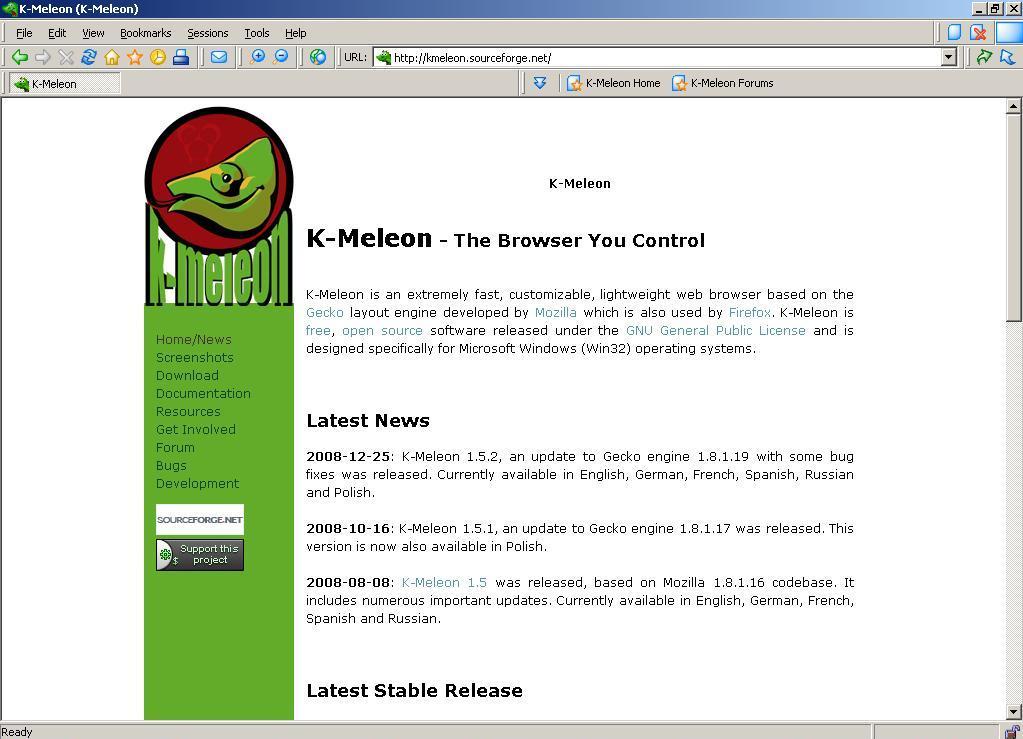 for mac download K-Meleon 76.4.9 (2023.10.14)