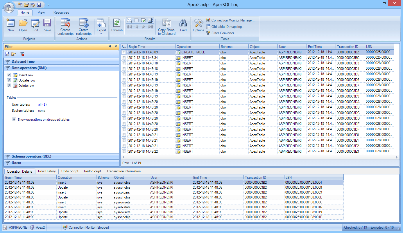 Проект аудит база данных