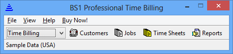BS1 Professional Time Billing - Screenshot #1