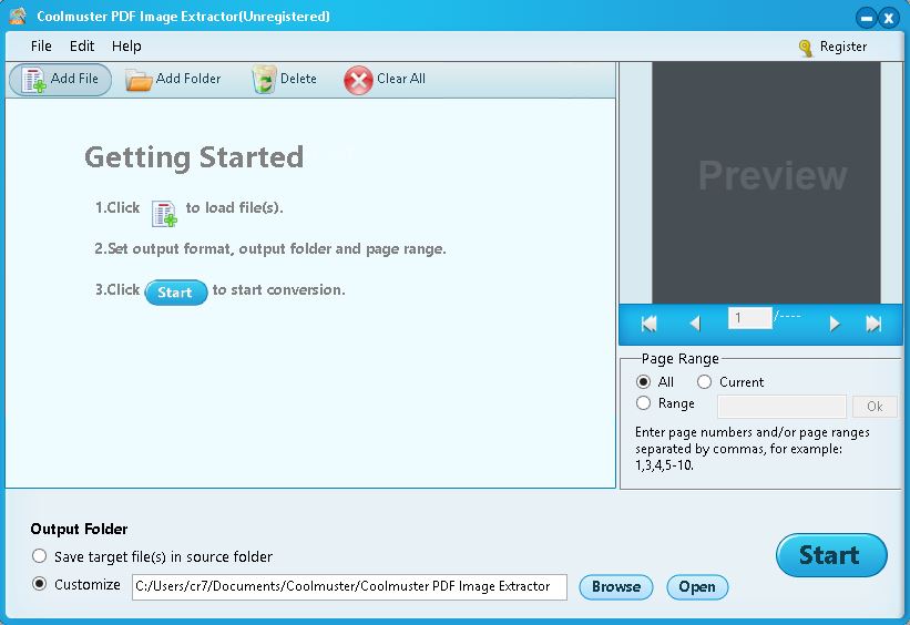 Coolmuster PDF Image Extractor - Screenshot #2