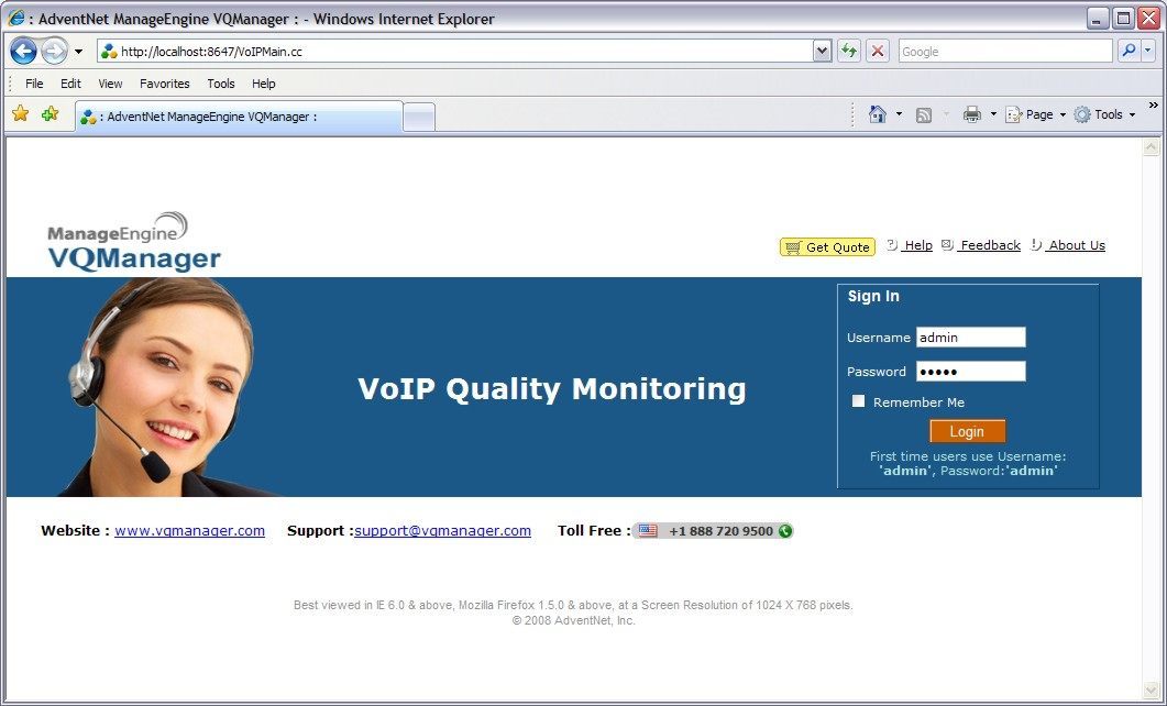 Vqmanager AdventNet ManageEngine VQManager download for free - SoftDeluxe