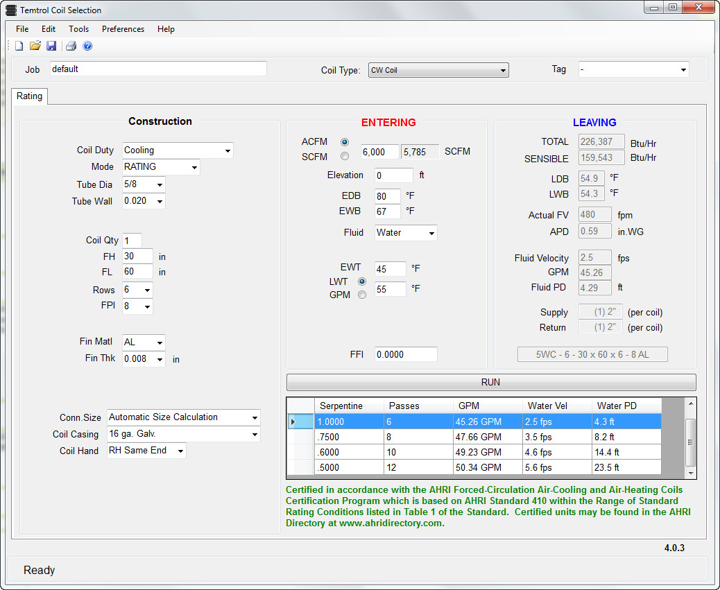 Temtrol Coil Selection latest version Get best Windows software
