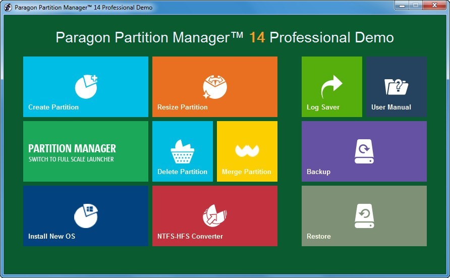 paragon partition manager 14 free 64 bit