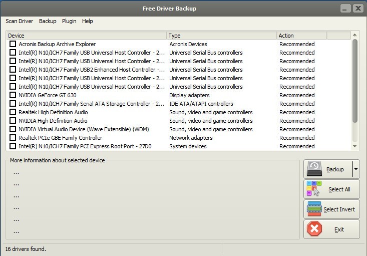 Free Driver Backup - Screenshot #3