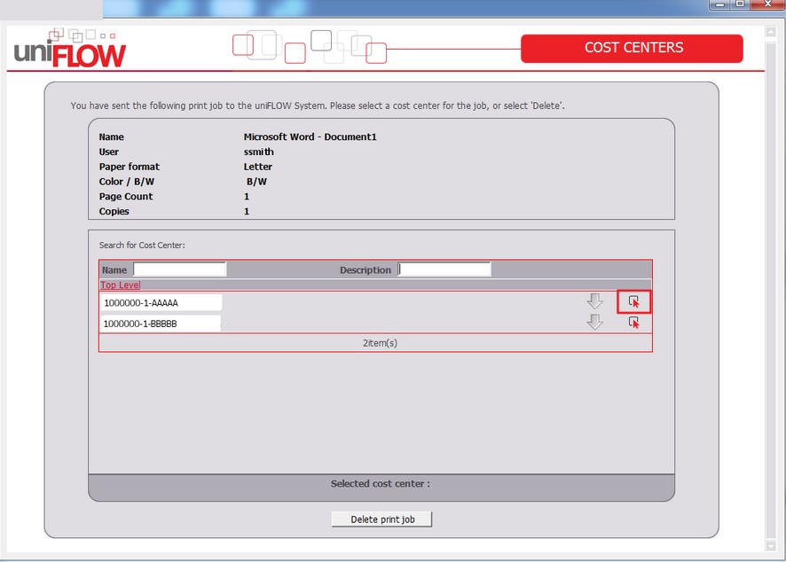 Uniflow Software uniFLOW Client download for free - SoftDeluxe