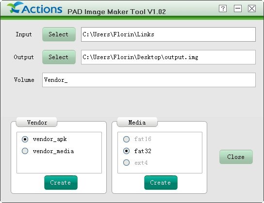 PAD Image Maker Tool - Screenshot #1