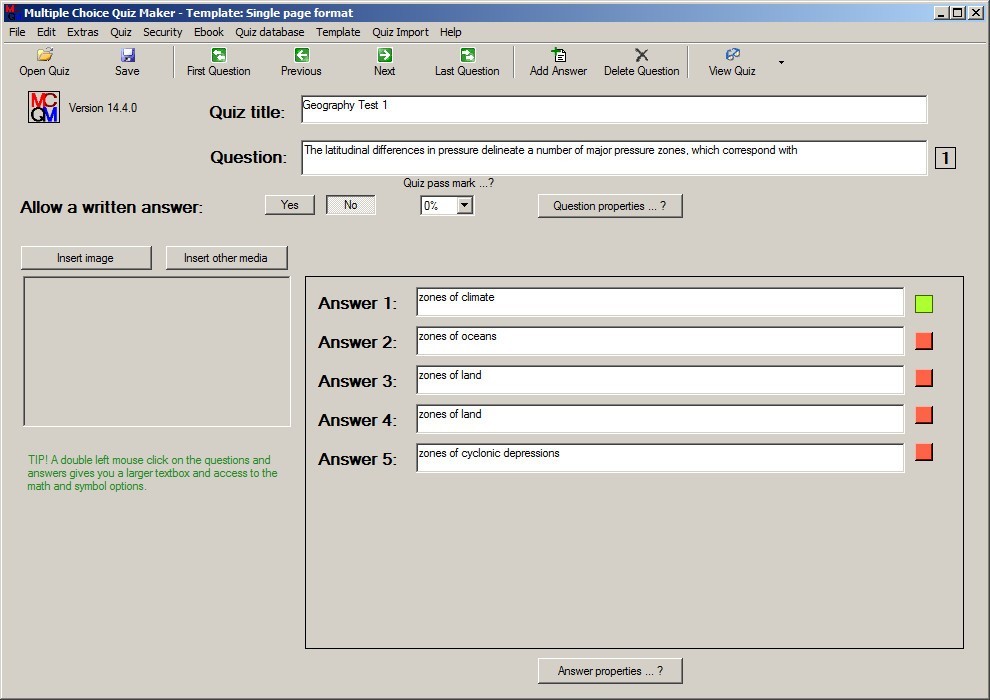 Multiple choice quiz maker download for free softdeluxe