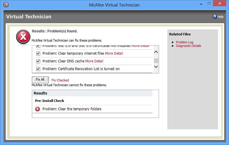 McAfee Virtual Technician - Screenshot #10