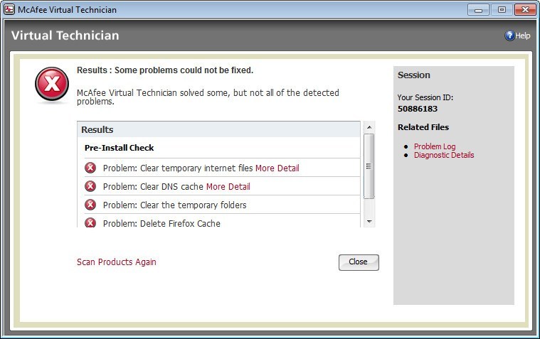 McAfee Virtual Technician - Screenshot #8
