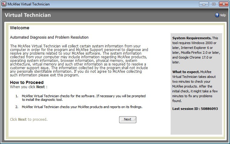 McAfee Virtual Technician - Screenshot #7