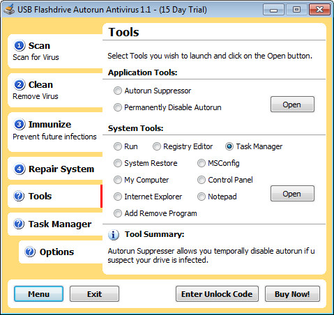 USB Flashdrive Autorun Antivirus - Screenshot #2