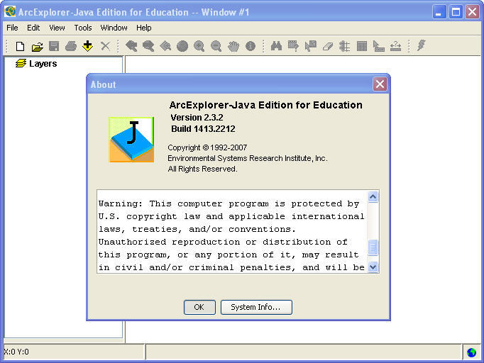 ArcExplorer Java Edition - Screenshot #1