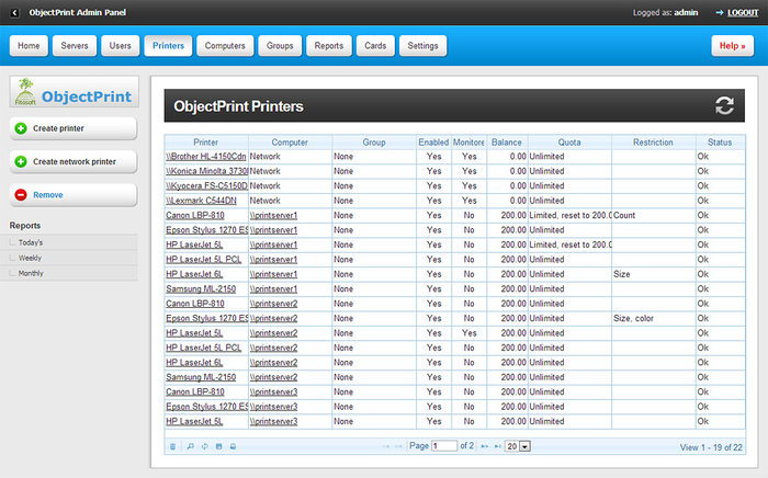 ObjectPrint Free Edition - Screenshot #1