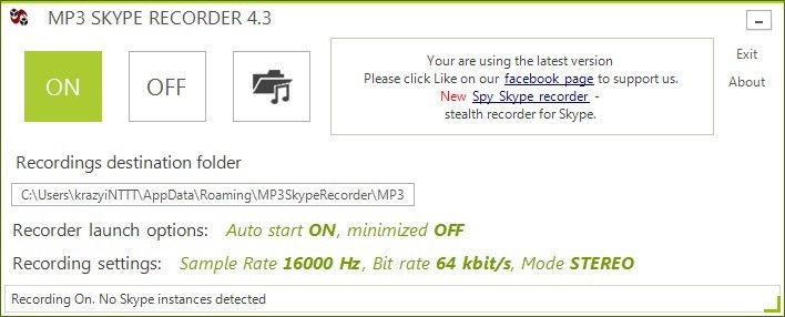 MP3 Skype Recorder - Screenshot #7