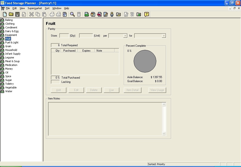 Food Storage Planner - Screenshot #5