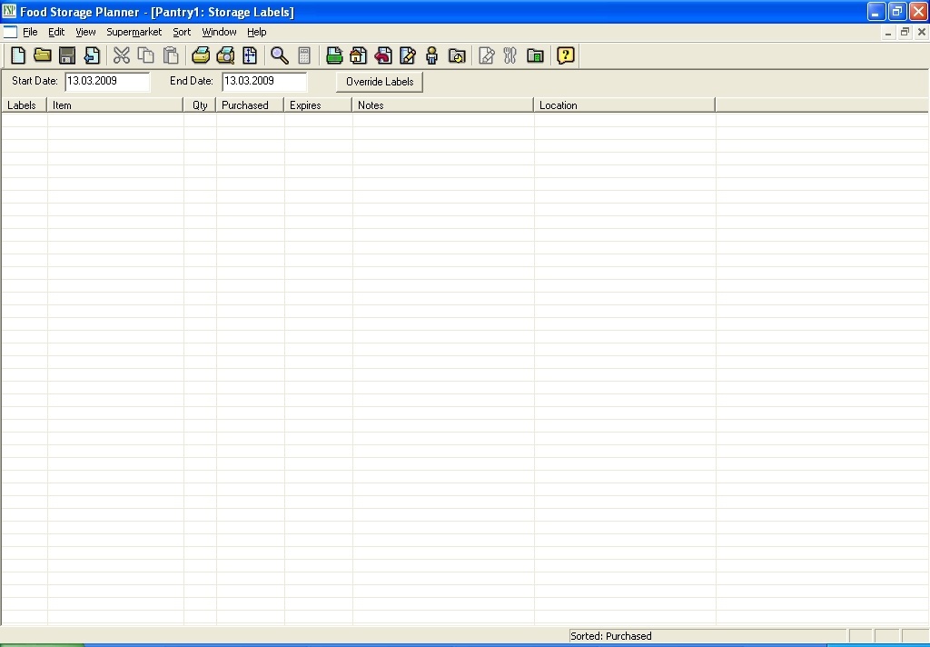 Food Storage Planner - Screenshot #2