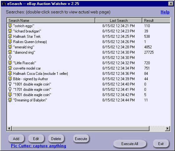 eSearch for eBay - Screenshot #1