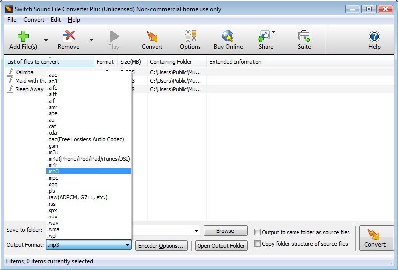 switch audio file converter free download