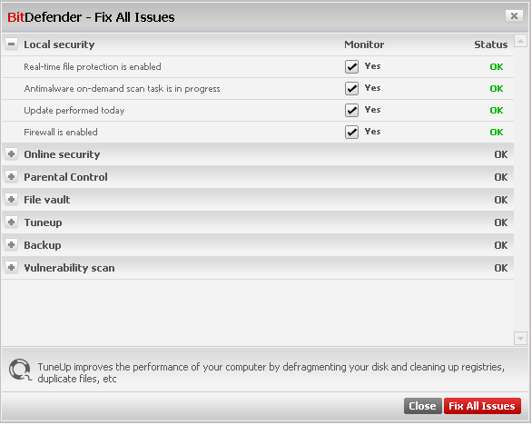 BitDefender Total Security - Screenshot #11