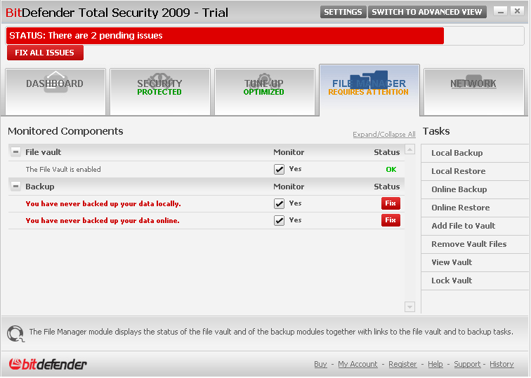 BitDefender Total Security - Screenshot #10