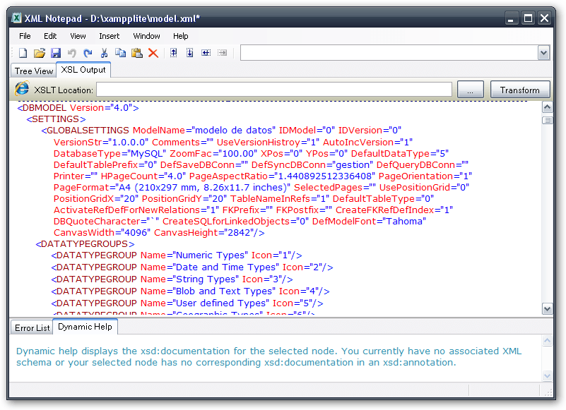 Программа для xml файлов notepad