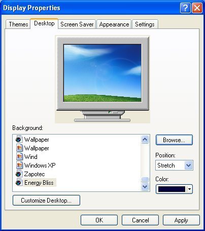 Windows XP Energy Blue Theme Pack - Screenshot #2