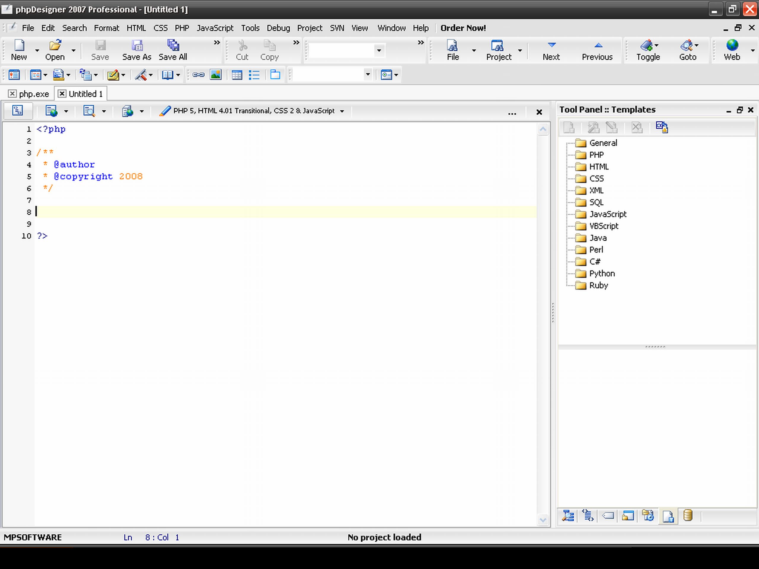 PHP Designer - Screenshot #8