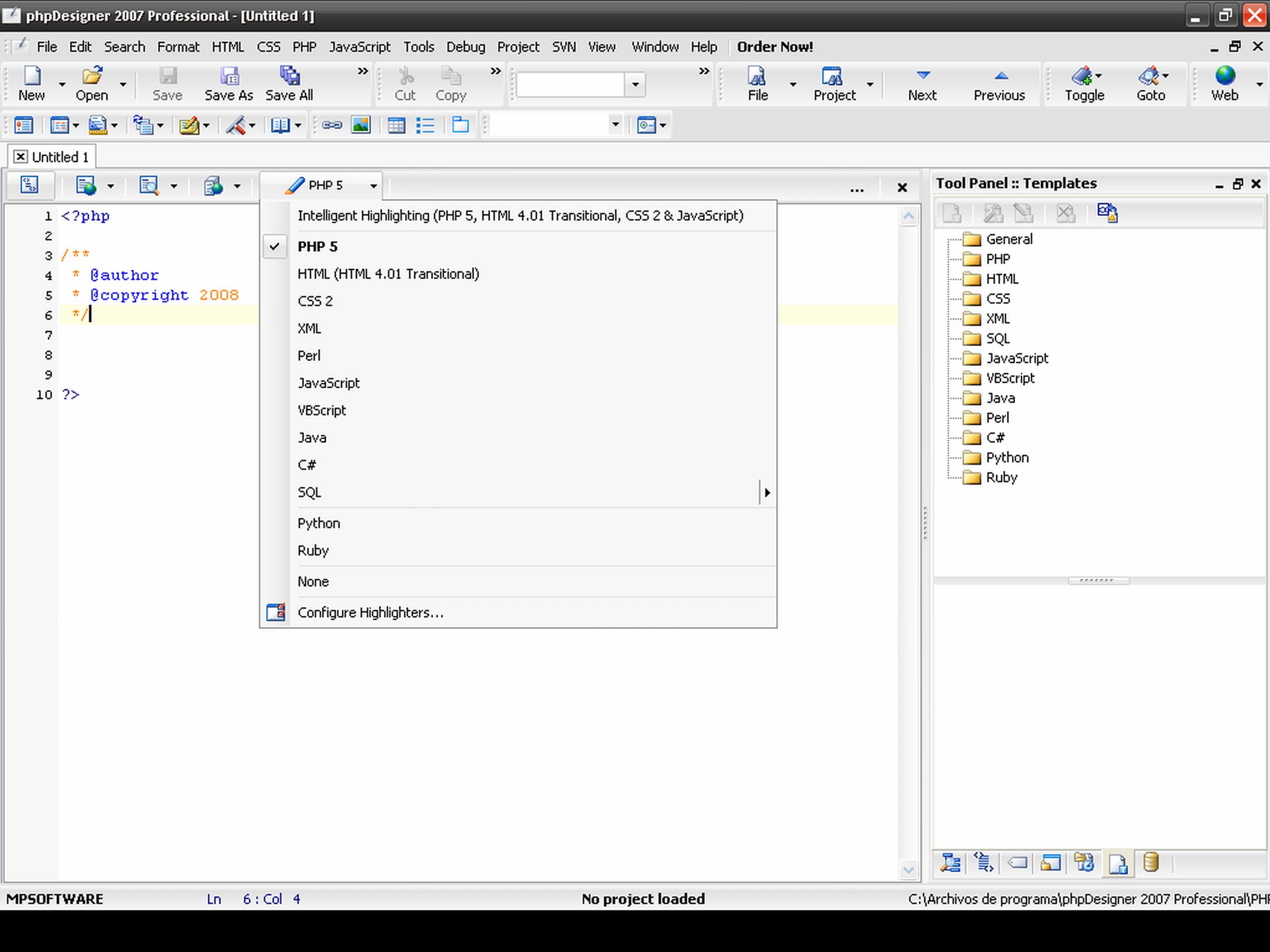 PHP Designer - Screenshot #6