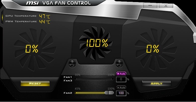 msi gaming laptop fan control