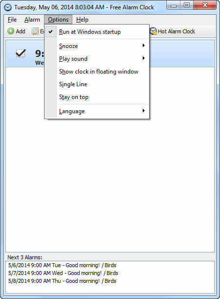 Free Alarm Clock - Screenshot #5