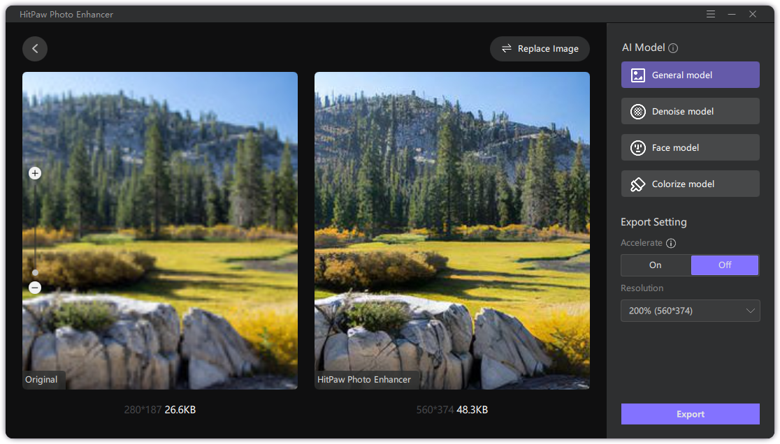HitPaw Photo Enhancer - Screenshot #3
