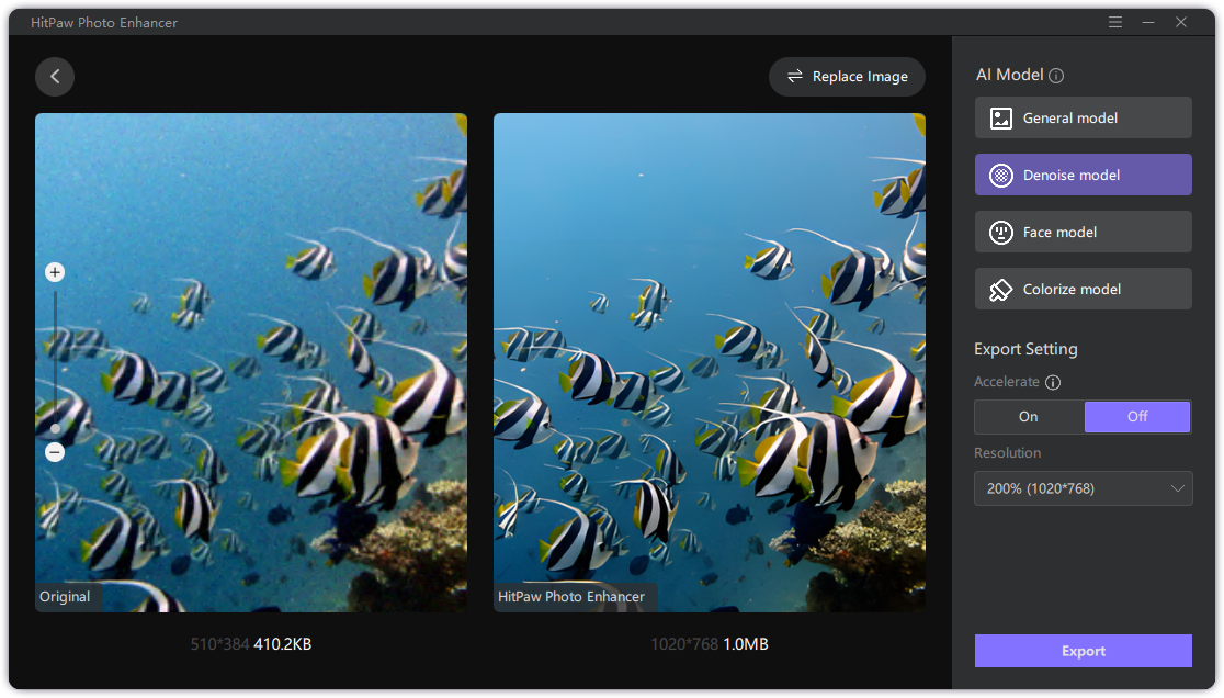 HitPaw Photo Enhancer - Screenshot #2
