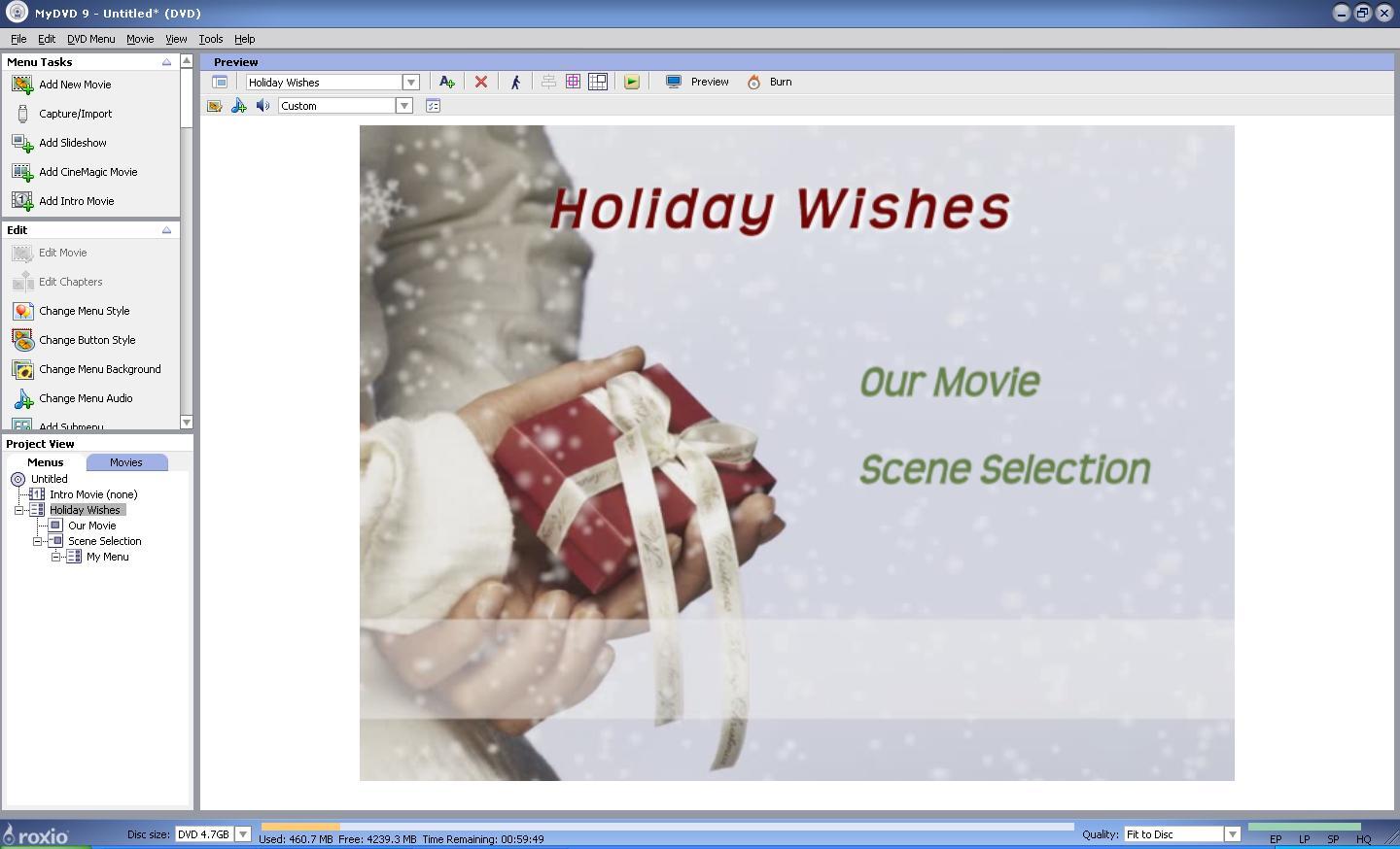 Roxio MyDVD - Screenshot #3