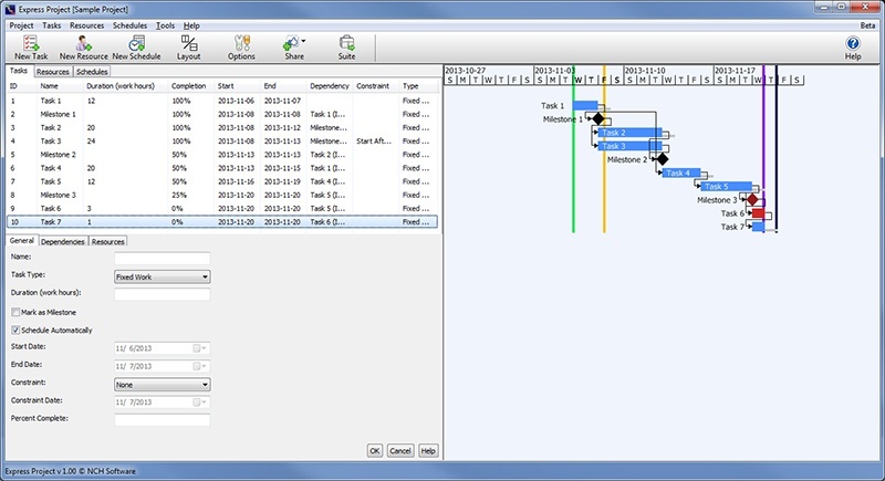 Express Project Management Software - Screenshot #2