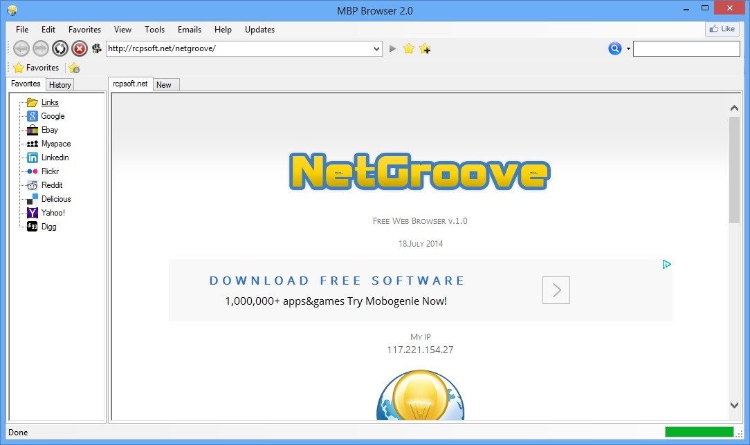 MBP Browser - Screenshot #1