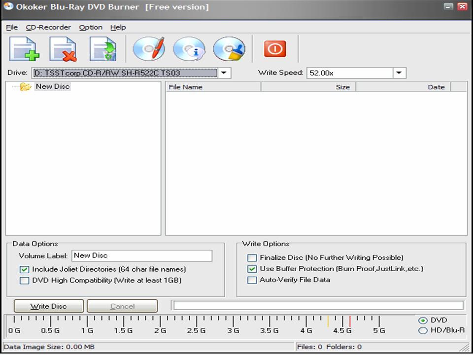 Okoker Blu-Ray DVD Burner - Screenshot #4