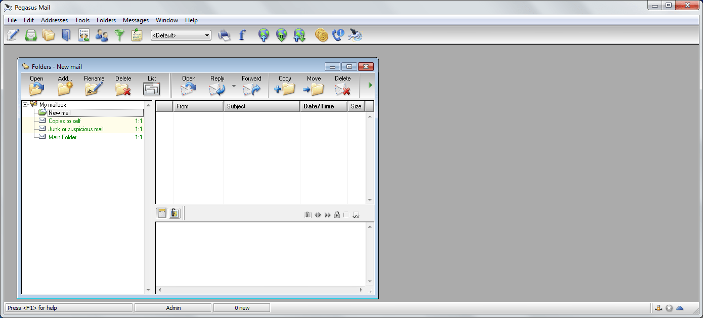Pegasus Mail - Screenshot #2