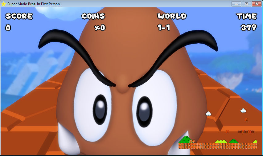 Super Mario Bros. In First Person - Screenshot #1
