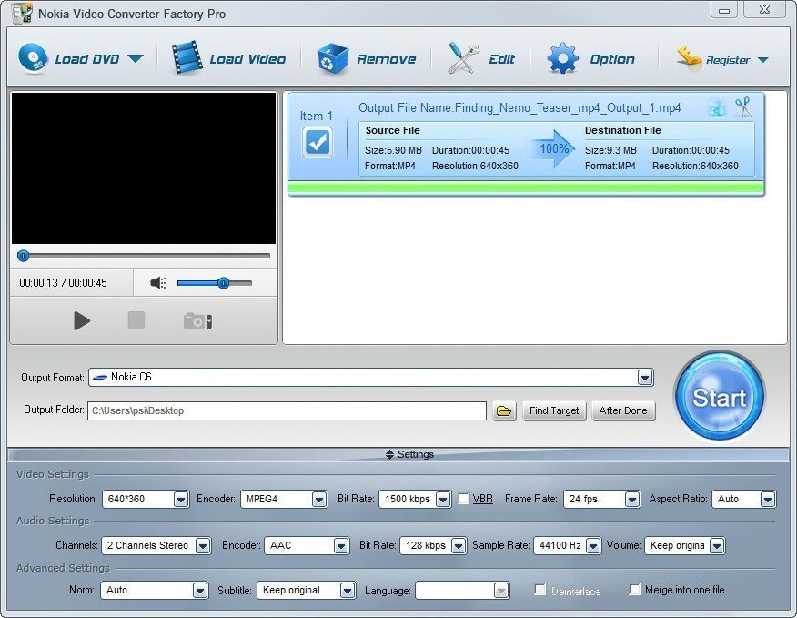 Nokia Video Converter Factory Pro - Screenshot #4