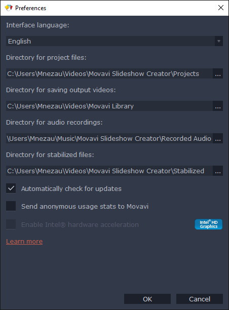 Movavi Slideshow Creator - Screenshot #1