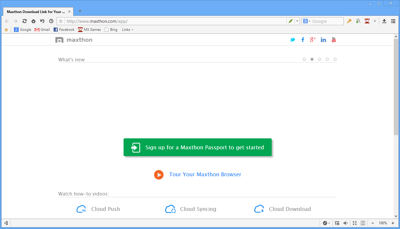 Maxthon MX5 Cloud Browser - Screenshot #11