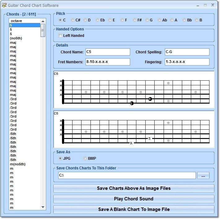 Guitar Chord Chart Software download for free - SoftDeluxe