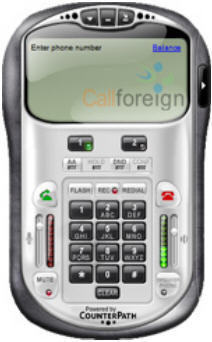 Callforeign Softphone - Screenshot #1