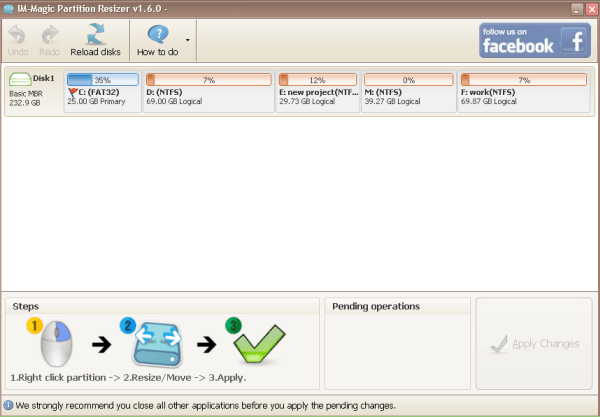 IM-Magic Partition Resizer Server - Screenshot #2