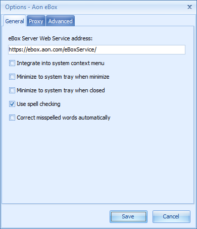 Aon eBox - Screenshot #1