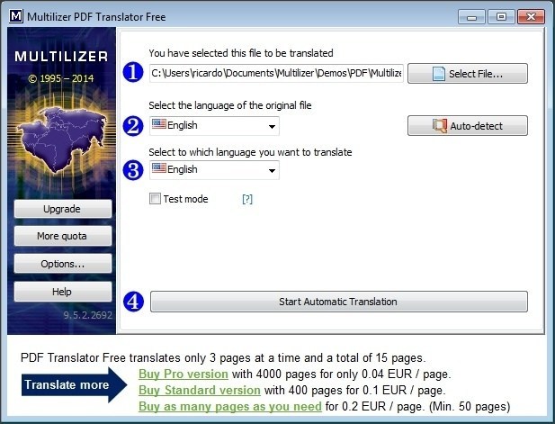 Multilizer PDF Translator - Screenshot #12